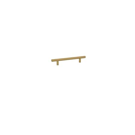 Patioplus 5 in. Center Bar Cabinet Pull, Satin Brass PA2155472